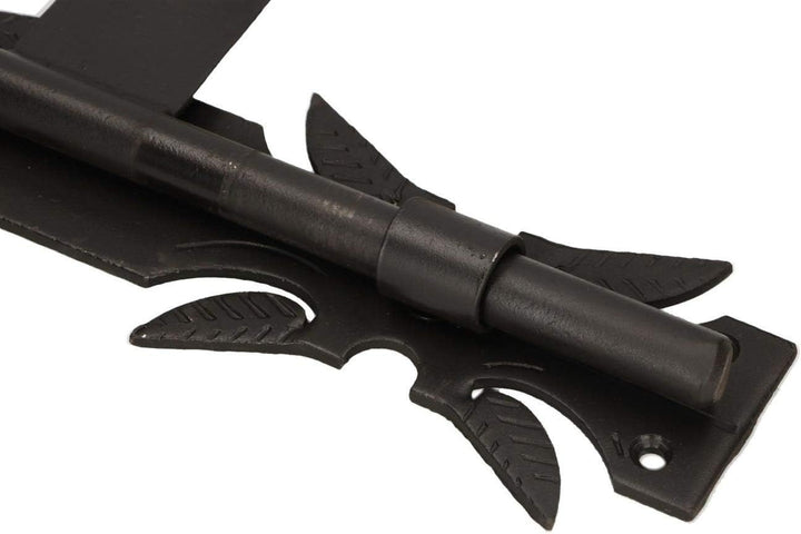 KOTARBAU Torriegel 320 mm mit Vorhängeschloss Bolzenriegel Torschieber Pulverbeschichtet Schwarz Sch