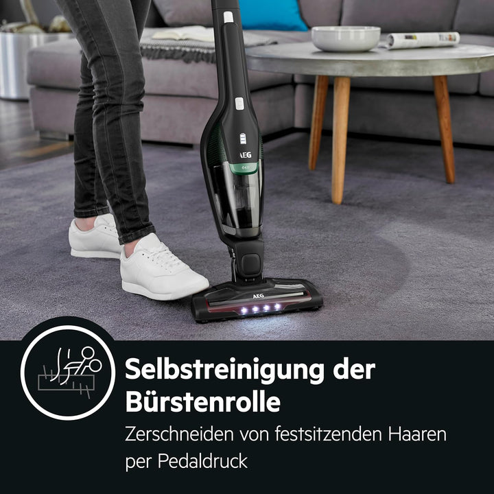 AEG Ergorapido CX7-2-45MÖ 2in1 Akku Staubsauger/50% Recyclingmaterial/beutellos/bis zu 45 min Laufze