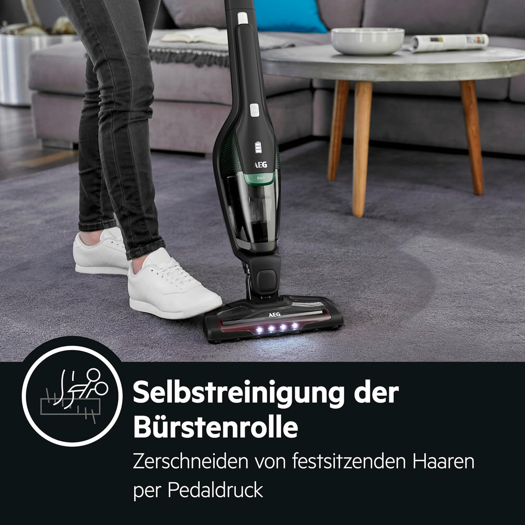 AEG Ergorapido CX7-2-45MÖ 2in1 Akku Staubsauger/50% Recyclingmaterial/beutellos/bis zu 45 min Laufze