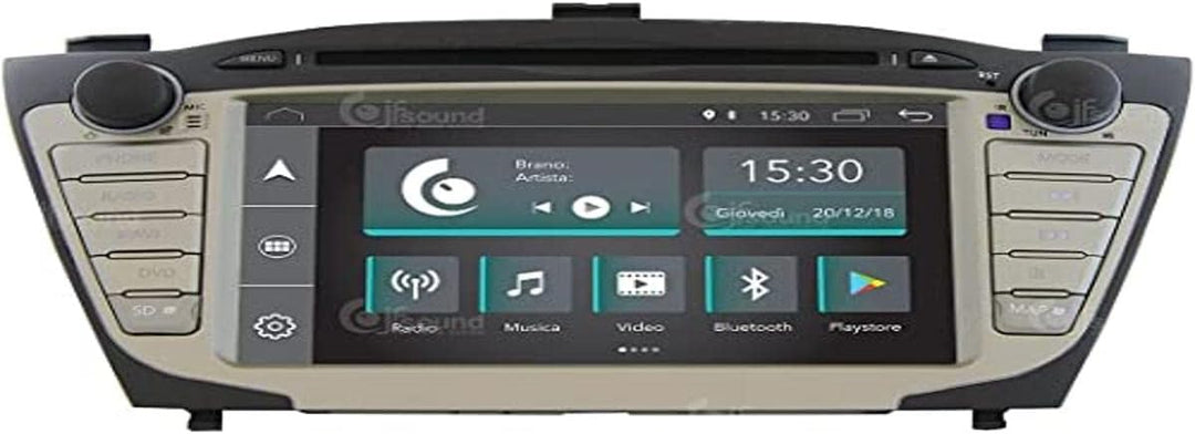 Costum fit Autoradio für Hyundai IX35 Android GPS Bluetooth WiFi Dab USB Full HD Touchscreen Display