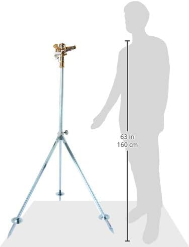 Geka 604424SSB Kreis-Hochregner V 60 S Stativ G 3/4 Zoll 700 bis 1070 mm, Silber/Gold, 18 x 8 x 13 c