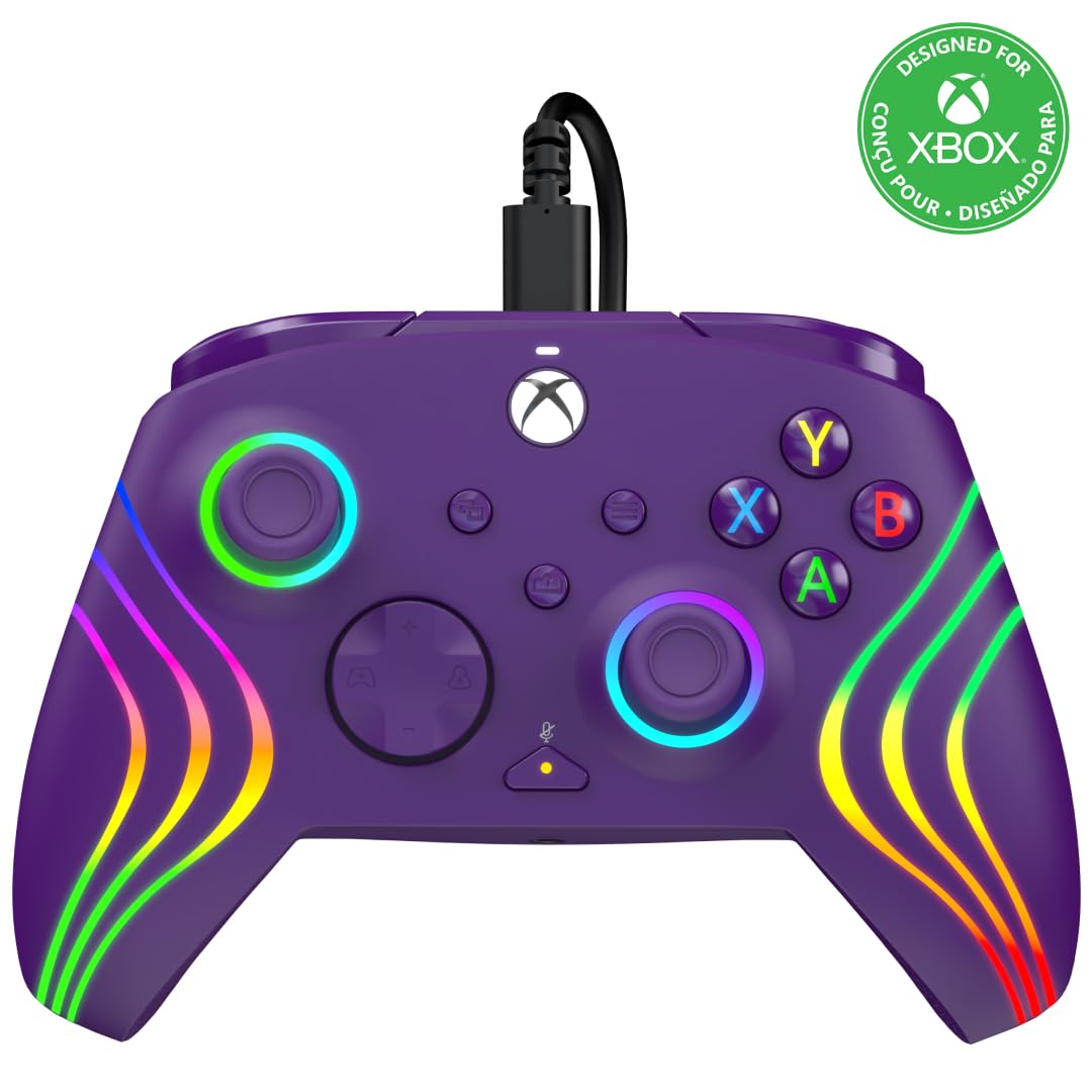 PDP Xbox Afterglow Wave Kabelgebundener Controller Lila