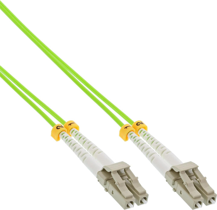 InLine 88549Q LWL Duplex Kabel, LC/LC, 50/125µm, OM5, 10m