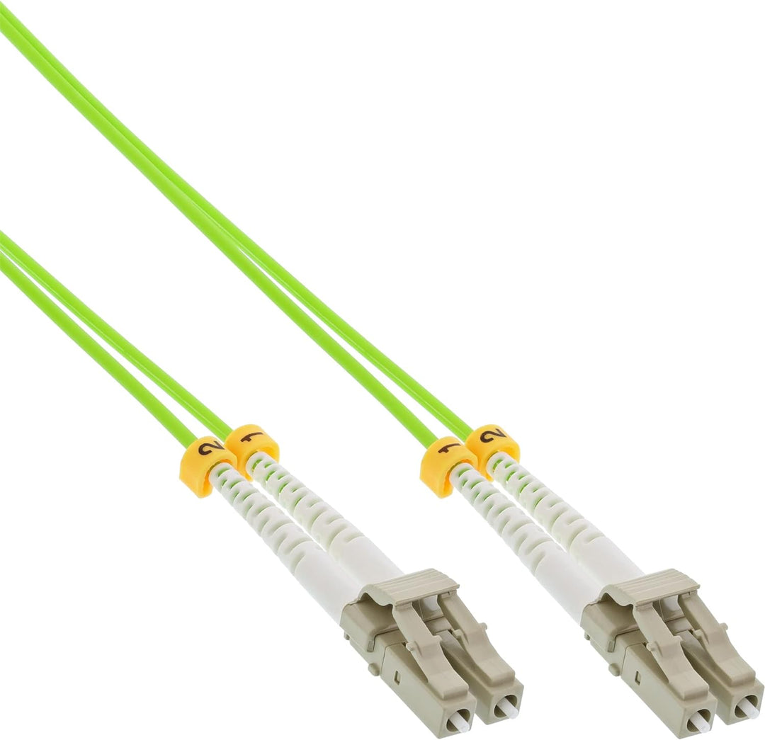 InLine 88549Q LWL Duplex Kabel, LC/LC, 50/125µm, OM5, 10m