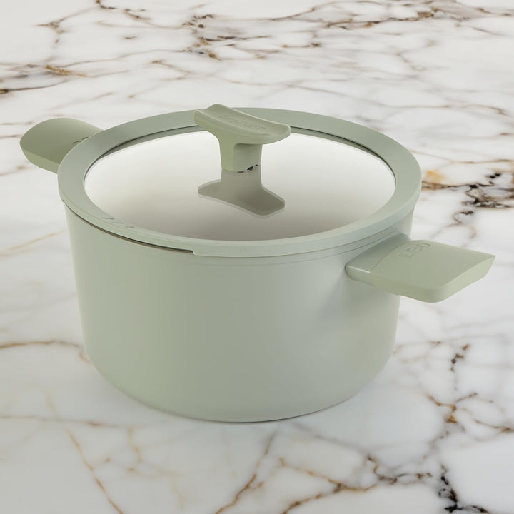 Berghoff - Antihaft Suppen-/ Gemüsetopf mit Deckel Balance Sage 24x14cm