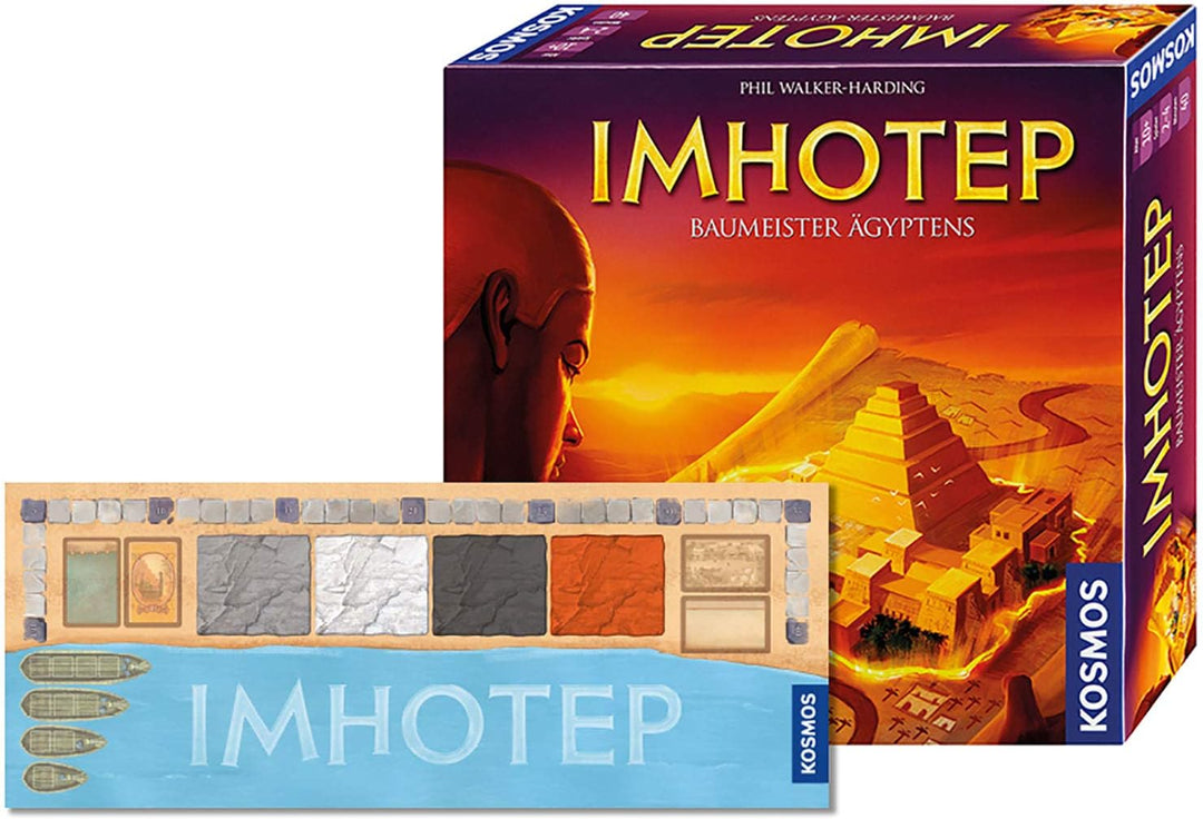 Kosmos 692384 - Imhotep - Baumeister Ägyptens, das Grundspiel, Strategiespiel mit viel Interaktion u