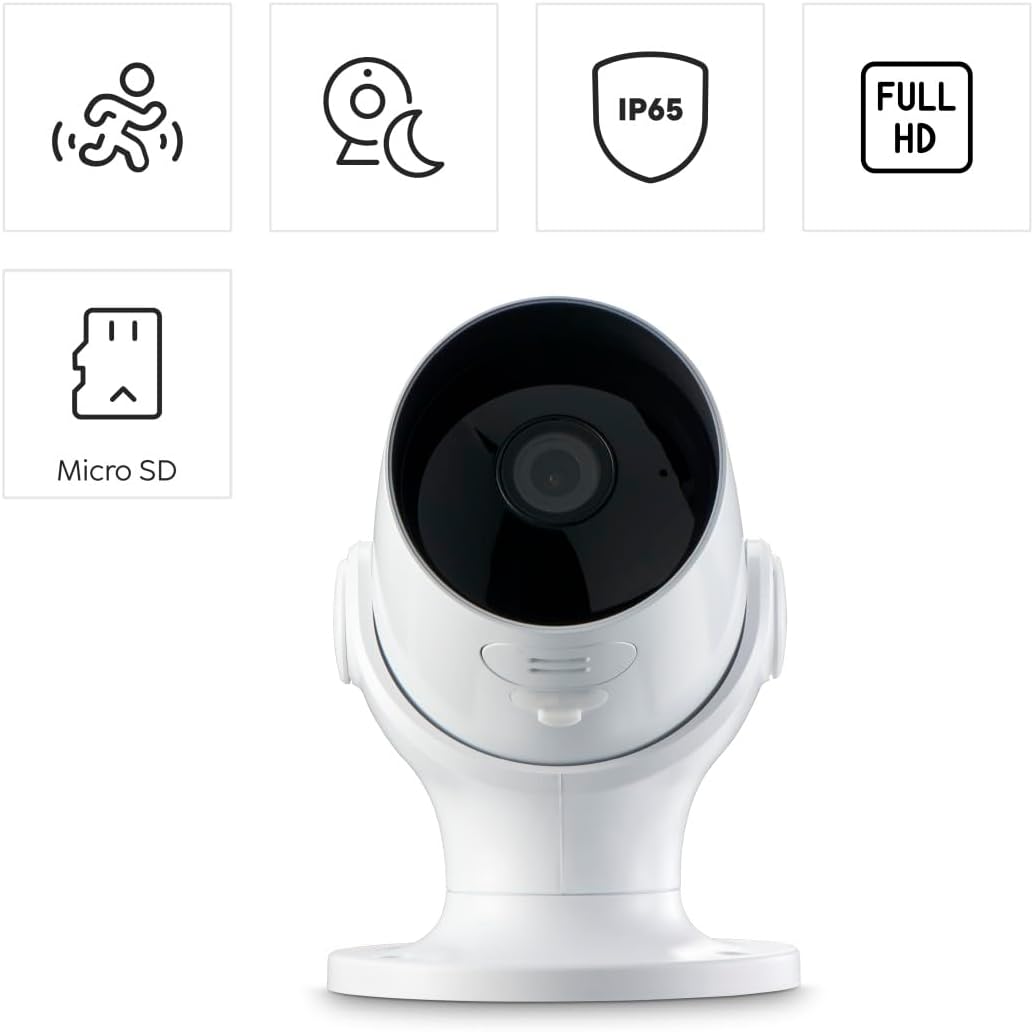 Hama Überwachungskamera WLAN (WLAN Kamera f. aussen, Outdoor-Kamera mit Sprach- u. App-Steuerung, we