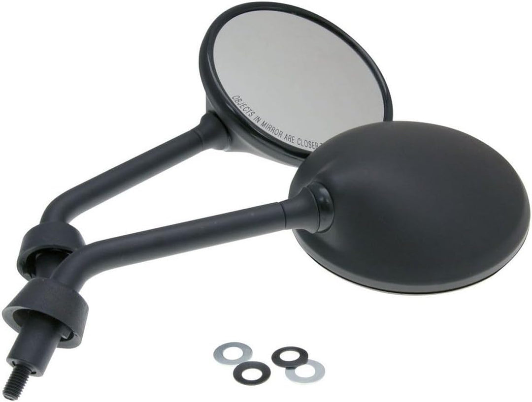 Spiegel Set kurz schwarz M8 kompatibel für Vespa GTS 300ie Super Sport ZAPM45 Quasar, GTS 125 ZAPM31