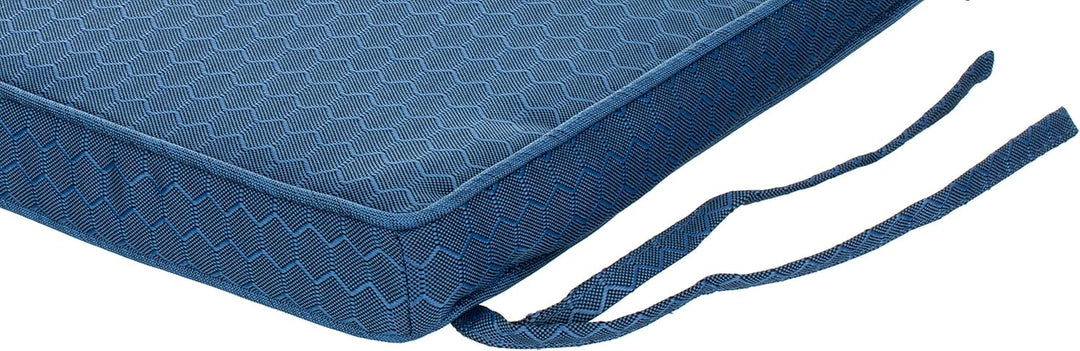 Brandsseller Outdoor Garten Sitzkissen Auflagen Kissen mit Paspel - Waben-Optik - Schmutz- und Wasse