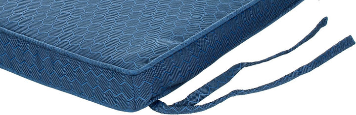 Brandsseller Outdoor Garten Sitzkissen Auflagen Kissen mit Paspel - Waben-Optik - Schmutz- und Wasse