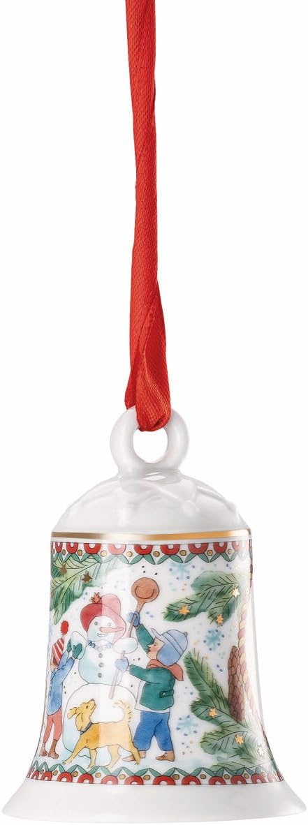 Hutschenreuther Weihnachten Sammelkollektion 2025 Porzellanglocke Weihnachtsspiele Weihnachtsglocke,