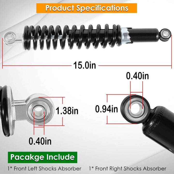 CTcar AM129514 Stossdämpfer-Vorderradaufhängungs-Kit, passend für John Deere Gator 4X2 6X4 TE TH TS