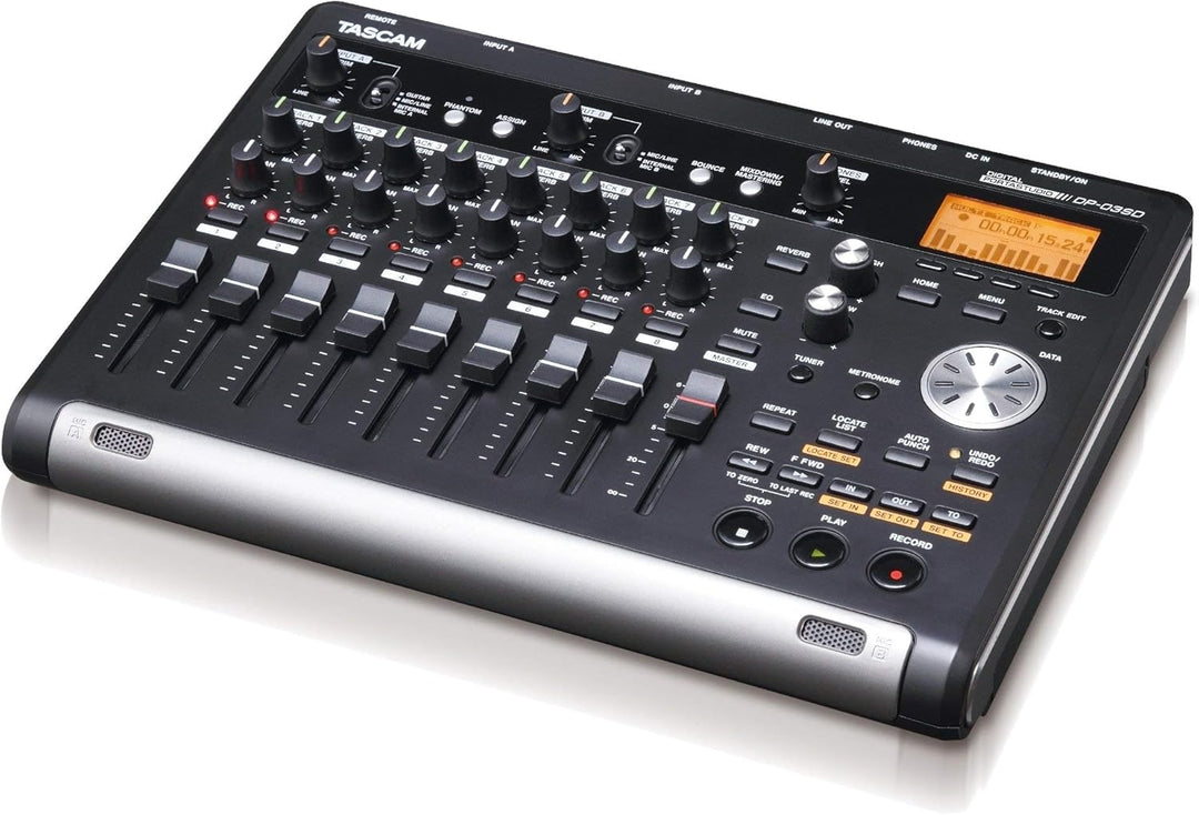 TASCAM DP-03SD - Digitales 8-Spur-Portastudio, Aufnahme/ Wiedergabe mit 44,1 kHz und 16 Bit mittels