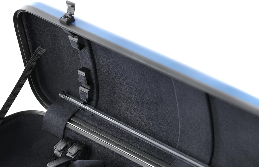 GEWA Violinkoffer AIR 2.1 blau hochglanz, mit zusätzlichem Seitengriff, Made in Germany blau mit zus
