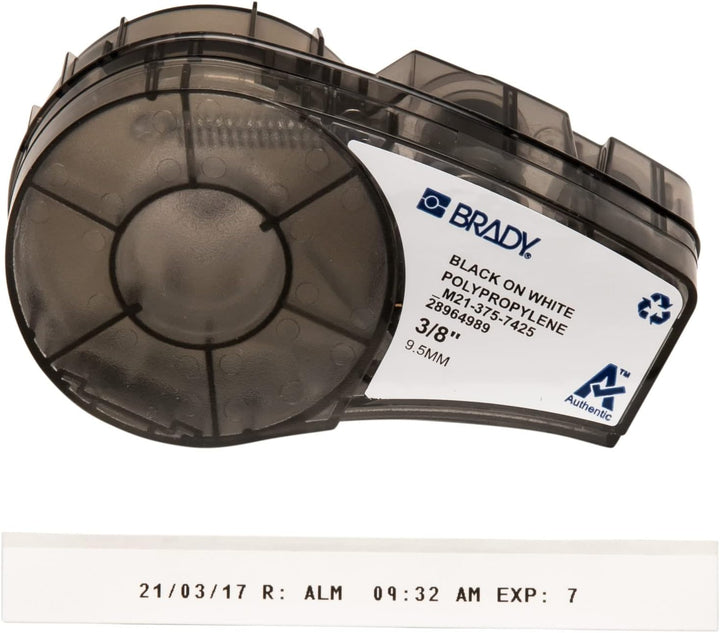 Brady (M21-375-7425) Polypropylenband für BMP21-PLUS; BMP21-LAB; BMP21 9.53 mm x 6.40 m Schwarz auf