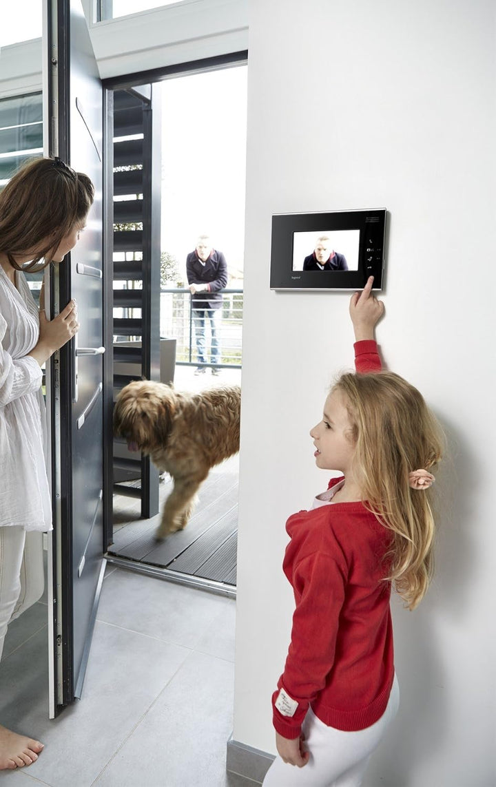 Legrand, Video-Innenstelle mit 7 Zoll Hochglanz-Farbbildschirm zur Erweiterung des 7 Zoll Videokits