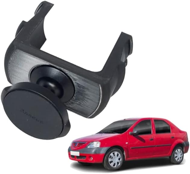 craVeDRIVE Handyhalterung Auto Magnet I Kompatibel Runde Lüftungen Dacia Zubehör I 360° Drehbar Tele