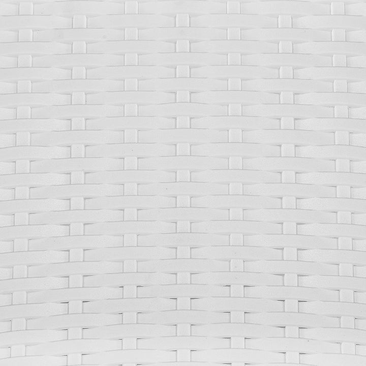Gartenstühle im 2er Set in Rattanoptik aus Kunststoff weiss Fossano