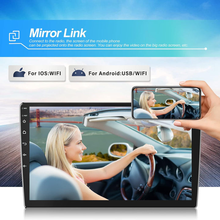 CAMECHO Android Autoradio mit Navi für BMW X3 E83 (2004-2012),Autoradio Doppel Din mit 9 Zoll Bildsc
