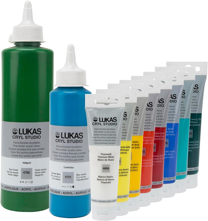 LUKAS Cryl Studio Acrylfarben-Set 6 x 75 ml 75 ml (6er Pack), 75 ml (6er Pack)