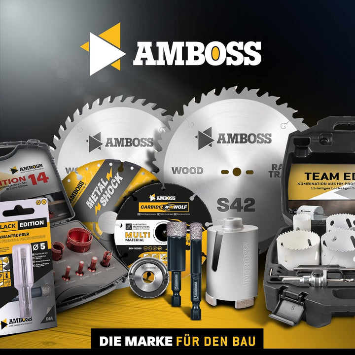 AMBOSS Werkzeuge Universal Sägeblatt - 165 x 20/16 mm (42 Zähne) - Zum Sägen von Holz, Metall & Kuns
