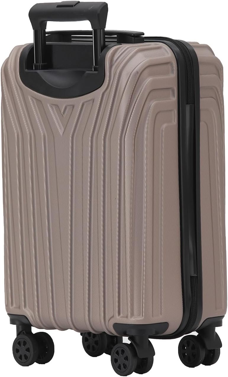 BEIBYE Kofferset Rollkoffer Koffer Hartschale,TSA Schloss, Zwillingsrollen, Erweiterung (Champagner,