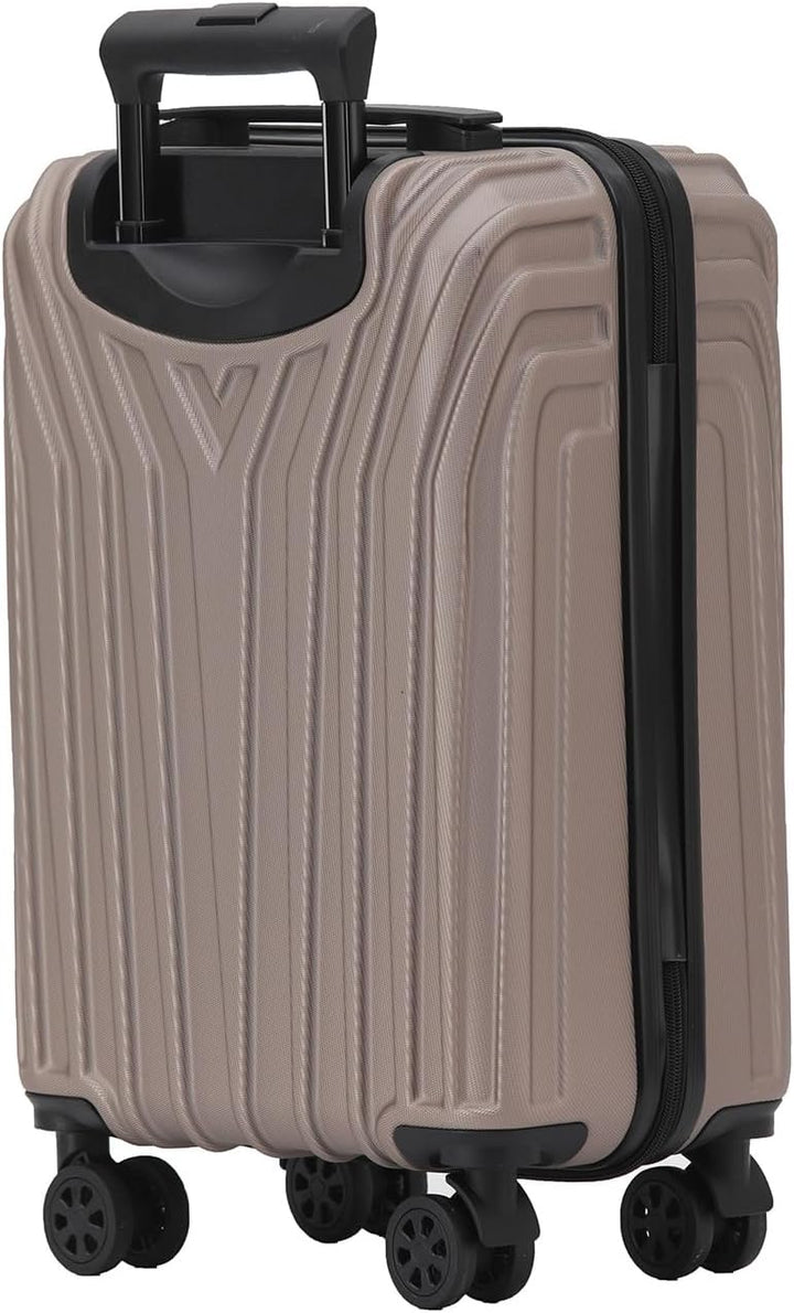 BEIBYE Kofferset Rollkoffer Koffer Hartschale,TSA Schloss, Zwillingsrollen, Erweiterung (Champagner,