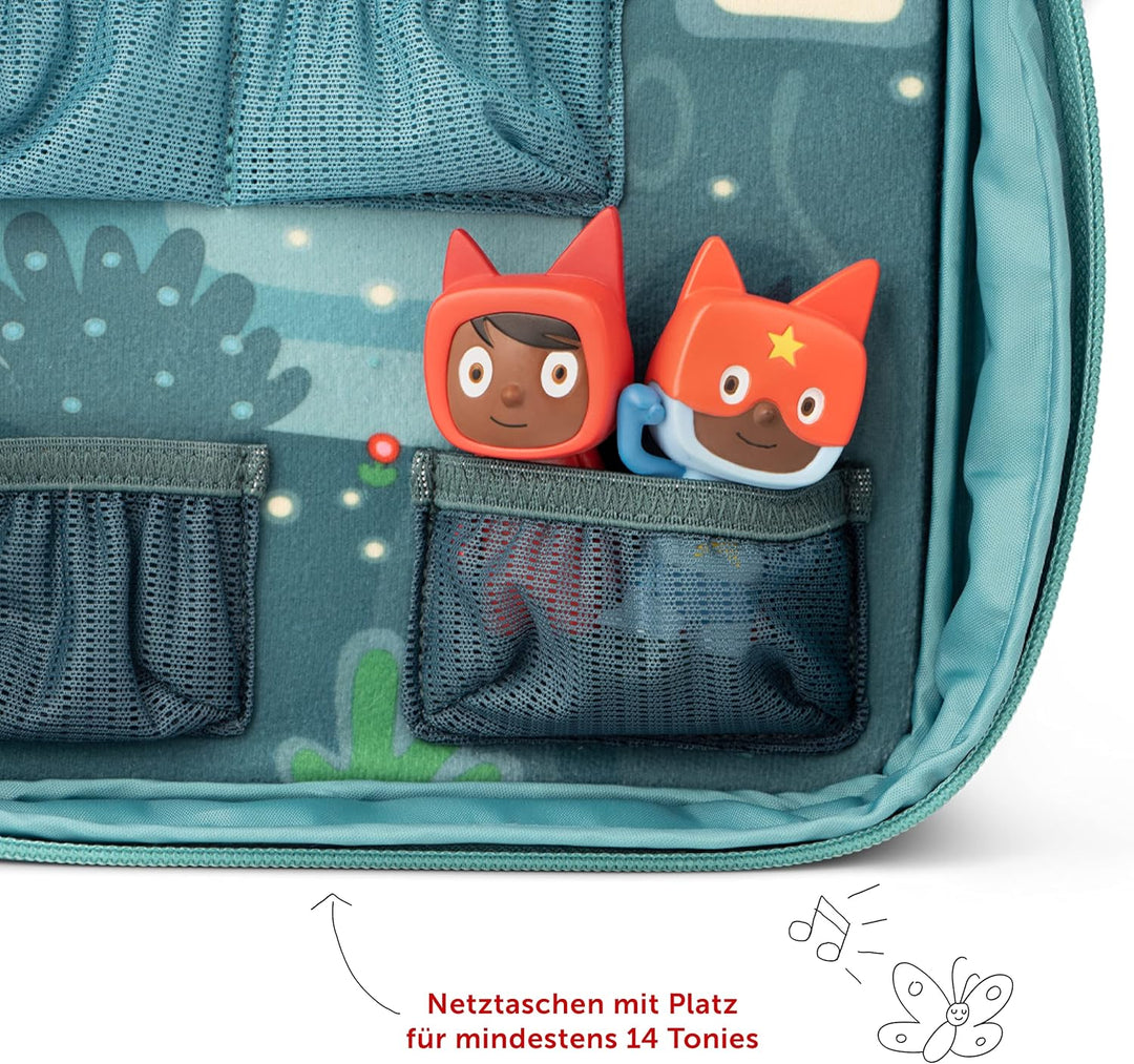 tonies Bühnen-Transporter Unter dem Zaubermond, Transporttasche für Mind. 14 Hörfiguren, Toniebox un