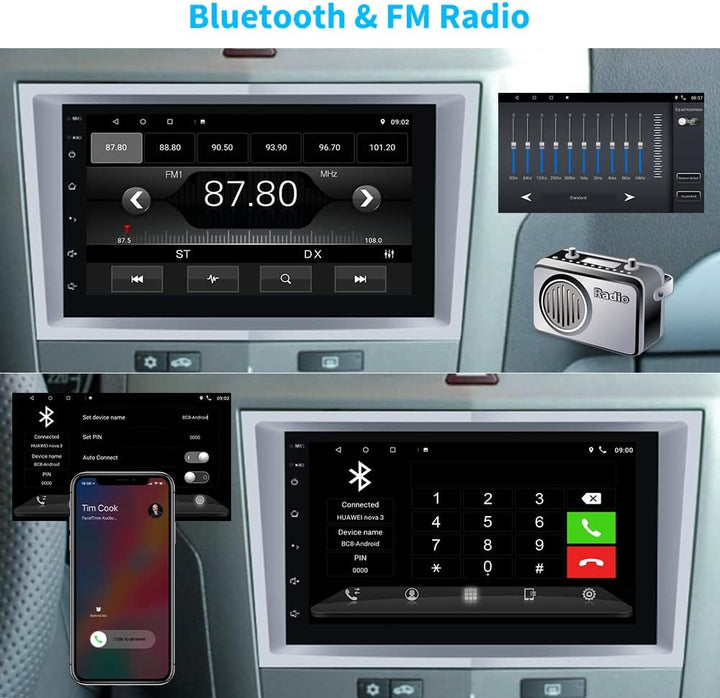 Android 10.0 Autoradio für Opel Corsa Astra Antara Vectra Zafira Meriva, Hikity Autoradio mit Birdsc