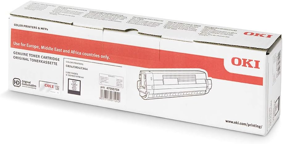 Oki Toner C824 C824 Black 47095704 5000 Seiten