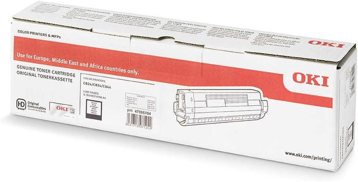 Oki Toner C824 C824 Black 47095704 5000 Seiten