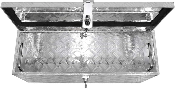 ECD Germany Alu Werkzeugkasten 73 x 24 x 32 cm - abschliessbar - Werkzeugkoffer Werkzeugkiste Werkze
