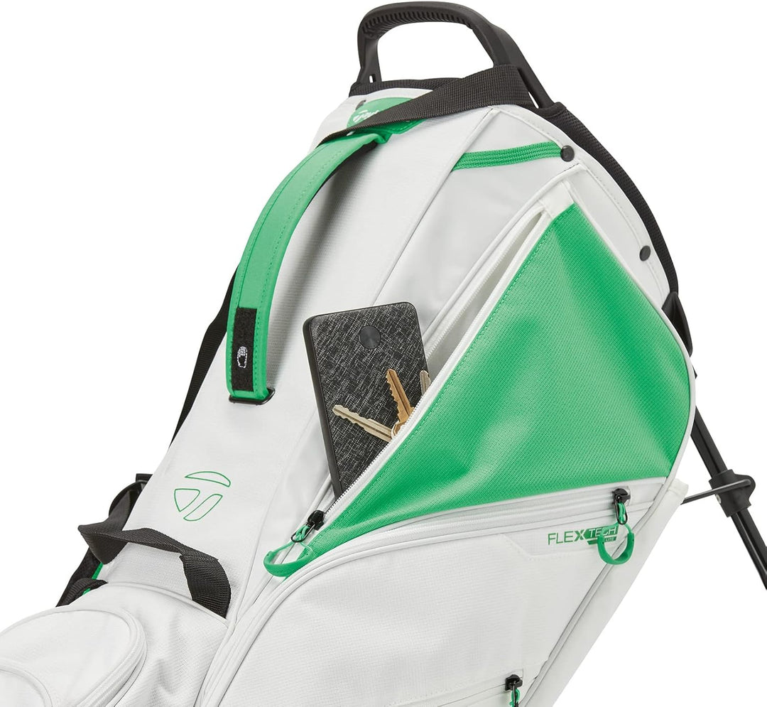 TaylorMade FlexTech Lite Standtasche 2022 Weiss, Grün, Weiss, Grün