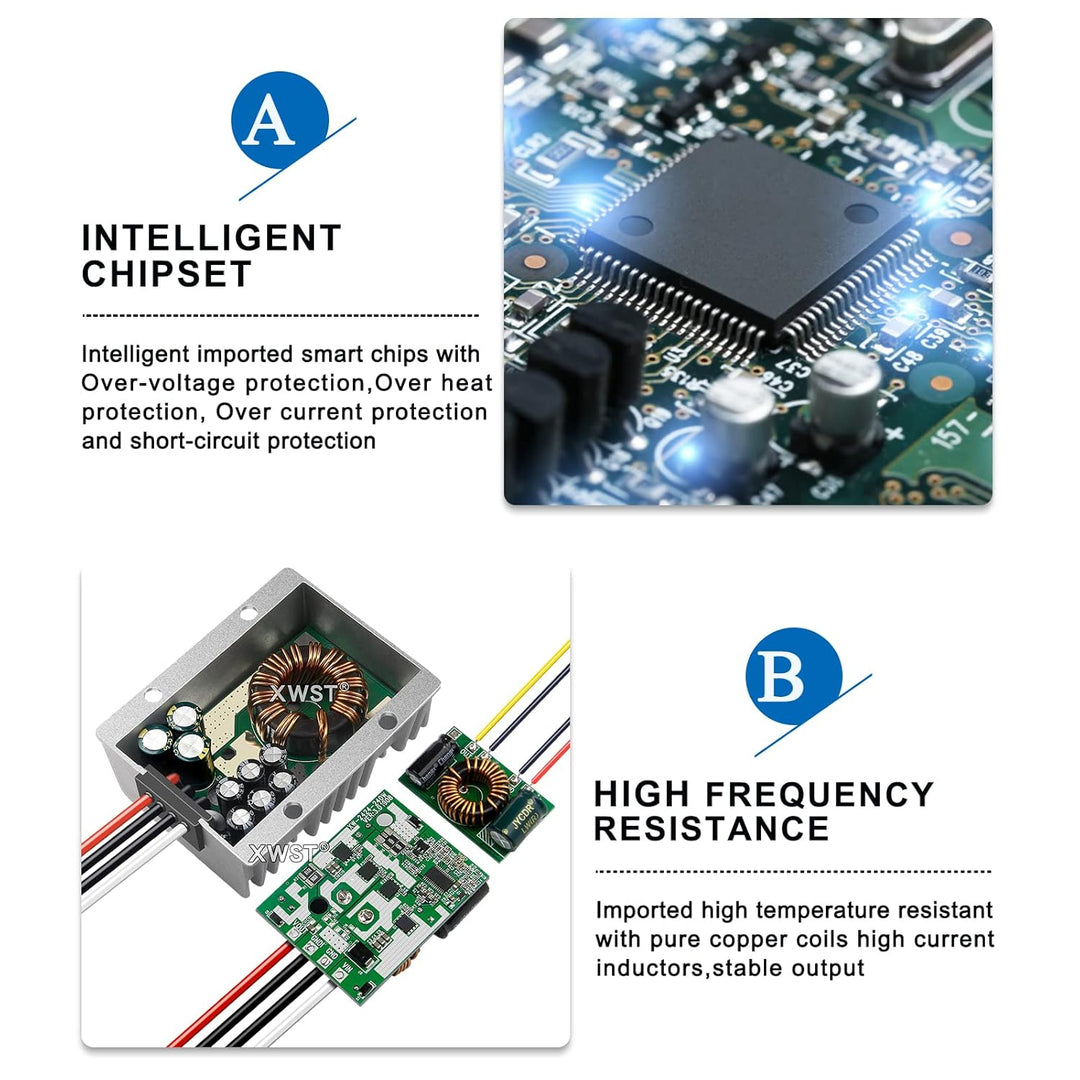 XWST DC DC 20-90V 24V36V48V60V72V auf 12V Buck Spannungswandler 3A 36W Wechselrichter Auto Netzteil