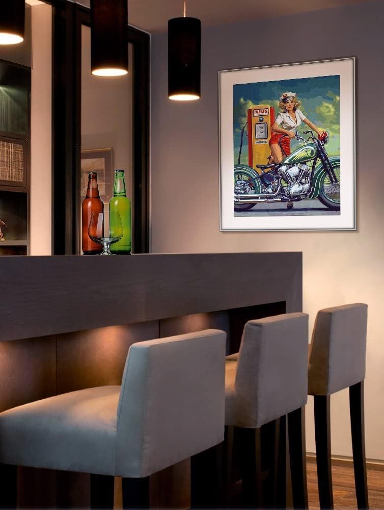 Schipper 609130875 Malen nach Zahlen – Route 66 - Bilder malen für Erwachsene, inklusive Pinsel und