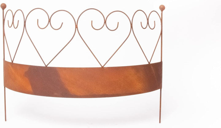 ecosoul Staudenhalter massiv mit Rasenkante Staudenbinder gebogen Rankhilfe 64,5 cm breit x 20cm tie