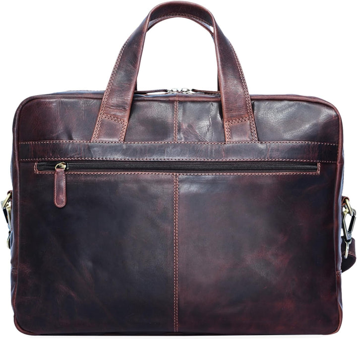 STILORD 'Lias' Echtleder Umhängetasche für Herren - Stilsicher ins nächste Meeting Kara - Braun, Kar