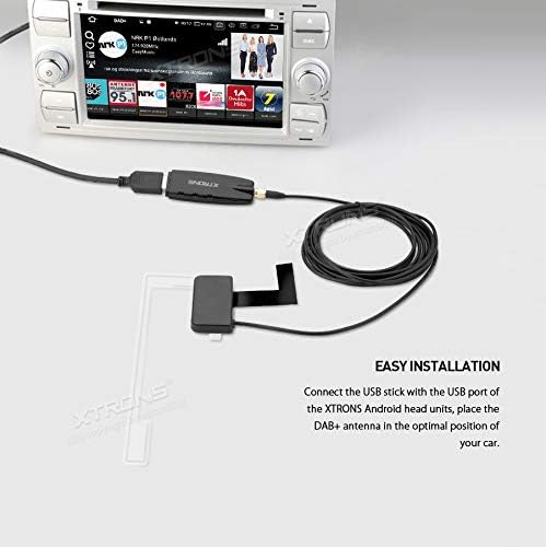 XTRONS DAB+ USB 2.0 Digital DAB+ Radio Tuner Receiver Stick Radioempfänger-Stick NUR für XTRONS Andr