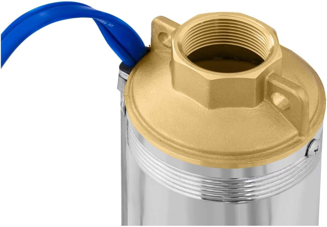 MSW Tiefbrunnenpumpe Tauchpumpe Brunnenpumpe MSW-SPP43-075 (Fördermenge max.: 4.800 l/h, 750 W, Förd