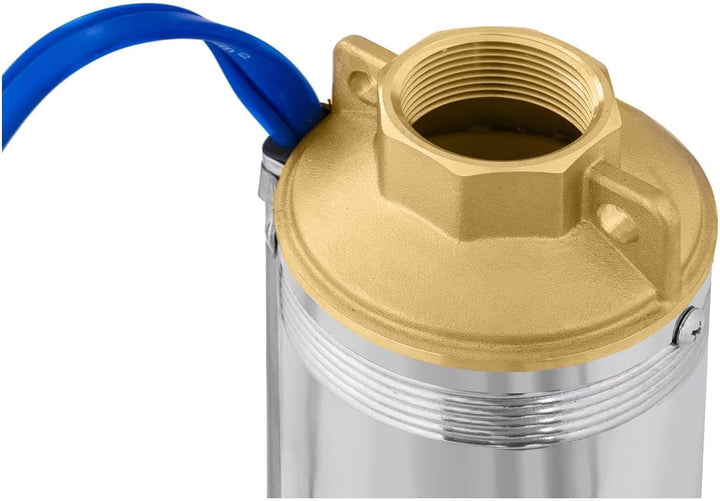 MSW Tiefbrunnenpumpe Tauchpumpe Brunnenpumpe MSW-SPP43-075 (Fördermenge max.: 4.800 l/h, 750 W, Förd