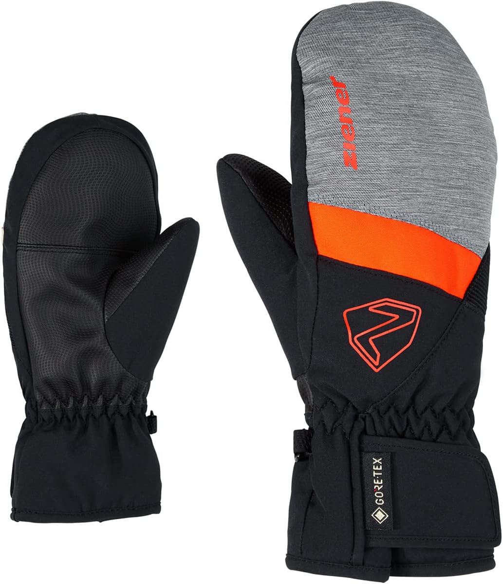 Ziener Unisex-Kinder Levin Skihandschuhe 5 dark melange.black, 5 dark melange.black
