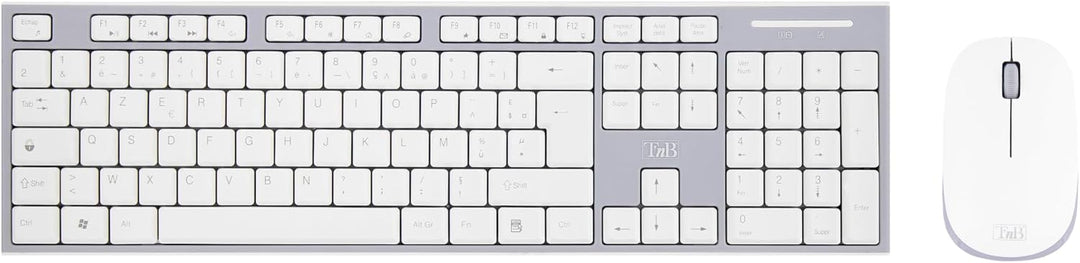 T'nB Ensemble Clavier - Souris sans fil Classy (Gris/Blanc)