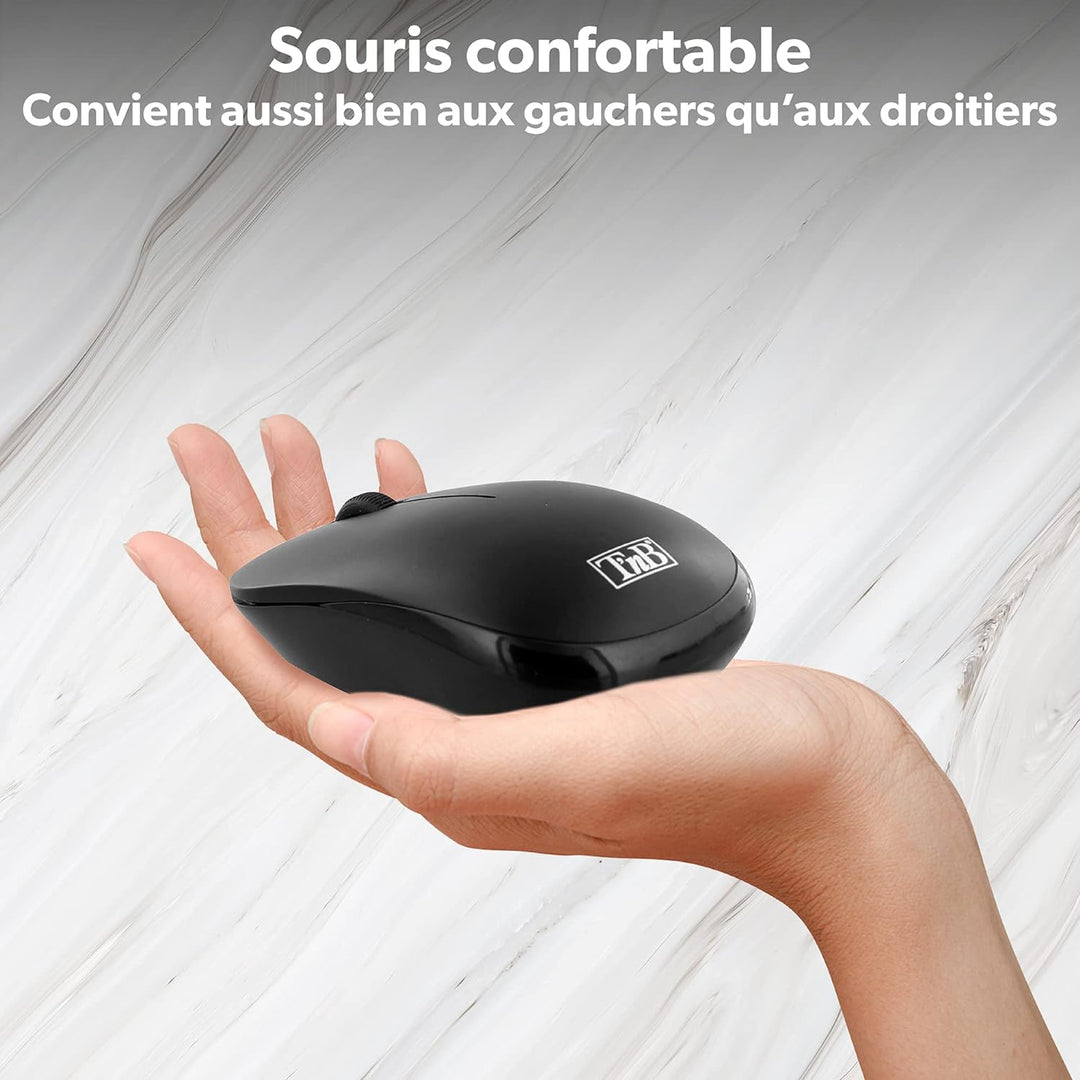 Ensemble Clavier – Souris sans fil T'nB Classy (Schwarz)