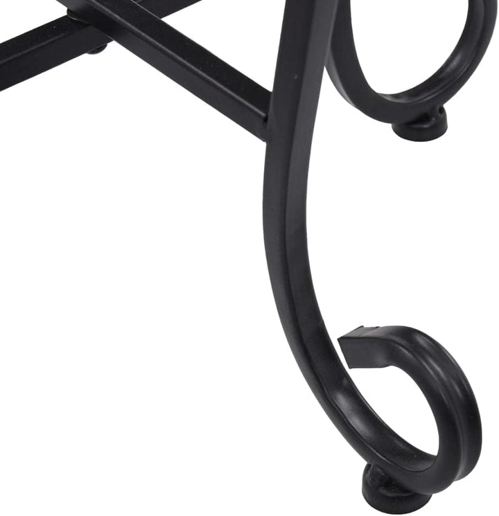 puraday Mosaik-Tische Beistelltisch Outdoor Gartentisch Rund Gartentisch Mosaik Beistelltisch Metall