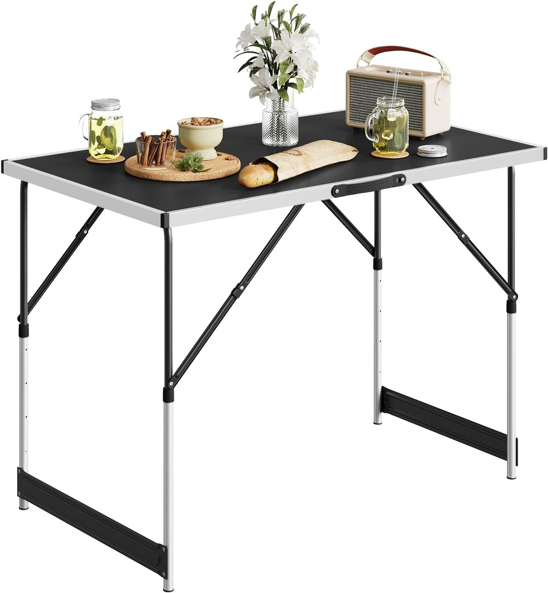 WOLTU® Campingtisch Klapptisch Gartentisch Arbeitstisch Balkontisch höhenverstellbar Aluminium Stahl