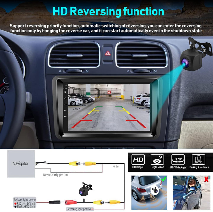 2G+32G Android 11 Autoradio Carplay mit Navi Für Volkswagen Can be Used with 17,8 cm Host Universal