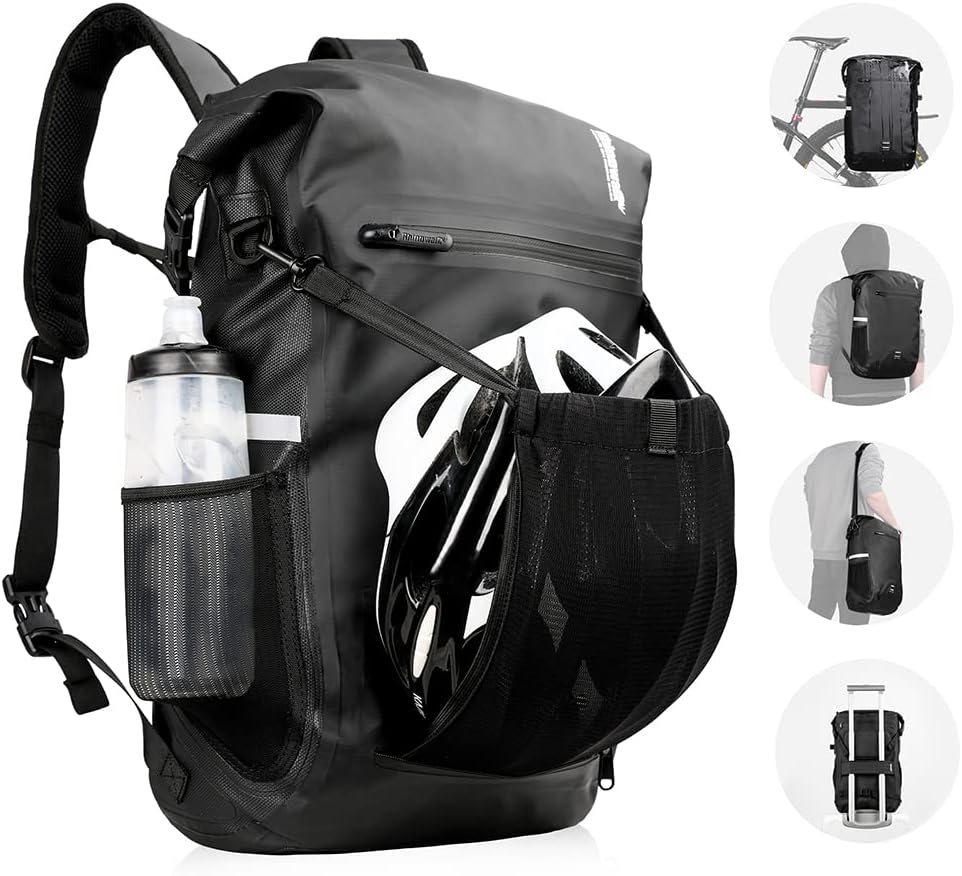 BAIGIO 3-in-1 Multifunktional Fahrradtasche für Gepäckträger Wasserdicht Gepäckträgertasche Fahrrad