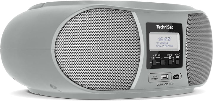 TechniSat DIGITRADIO 1990 - Stereo-Boombox mit DAB+/UKW-Radio und CD-Player (Bluetooth-Audiostreamin