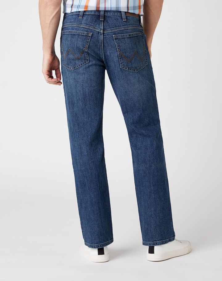 Wrangler Herren Authentic Regular Jeans 33W / 34L Blau (Authentic Blue), 33W / 34L Blau (Authentic B