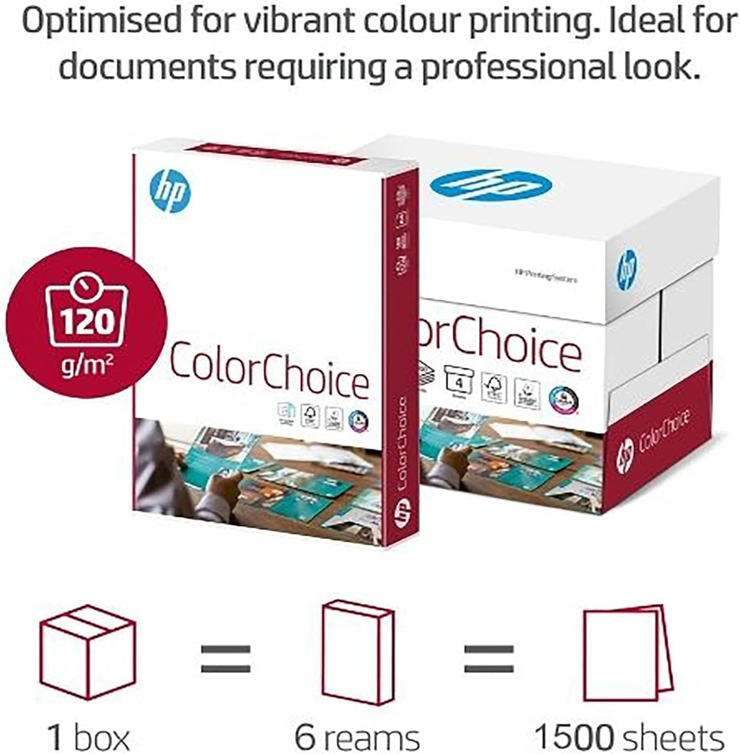 HP Farblaserpapier, Druckerpapier Colorchoice CHP 762 - 120 g, DIN-A3, 1500 Blatt (6x250), weiss A3